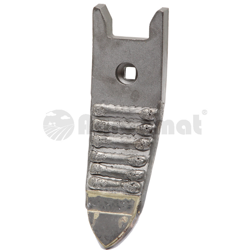 Varf brazdar cu placi metalice sudate