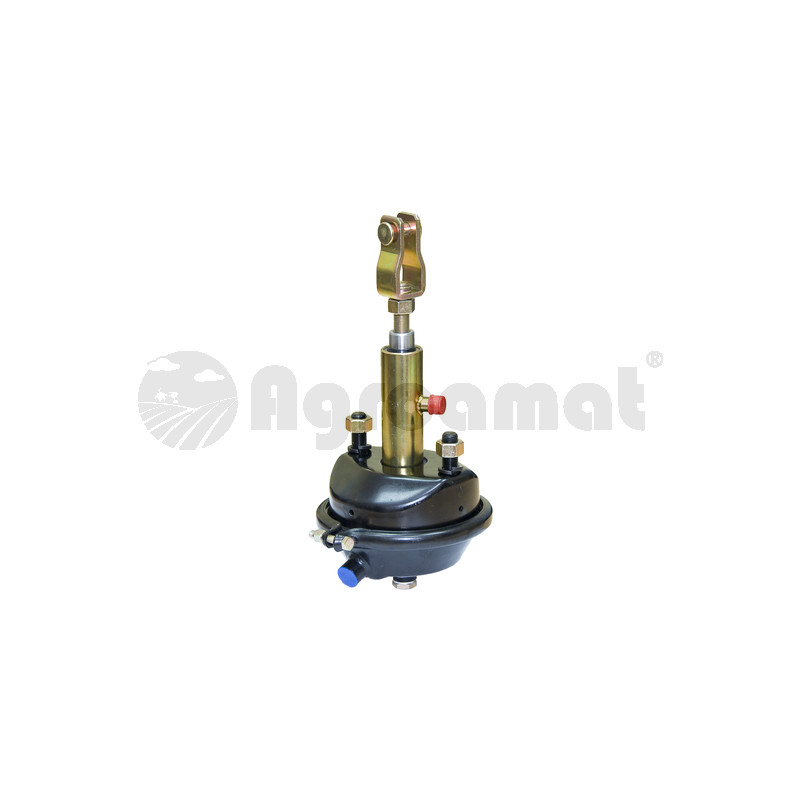 Siłownik hamulcowy hydrauliczno-pneumatyczny