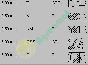 Set segmenti STEYR 105mm