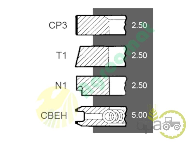 Set Segmenti 0.034.0054.6  Ø: 98.00 + 1mm