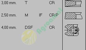 Set Segmenti 115mm x 3x2.5x4mm
