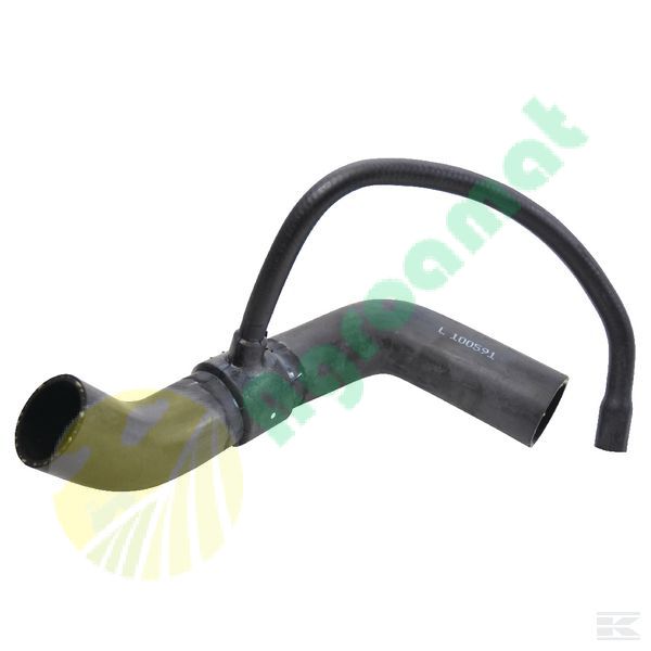 Radiator hose bottom with diversion