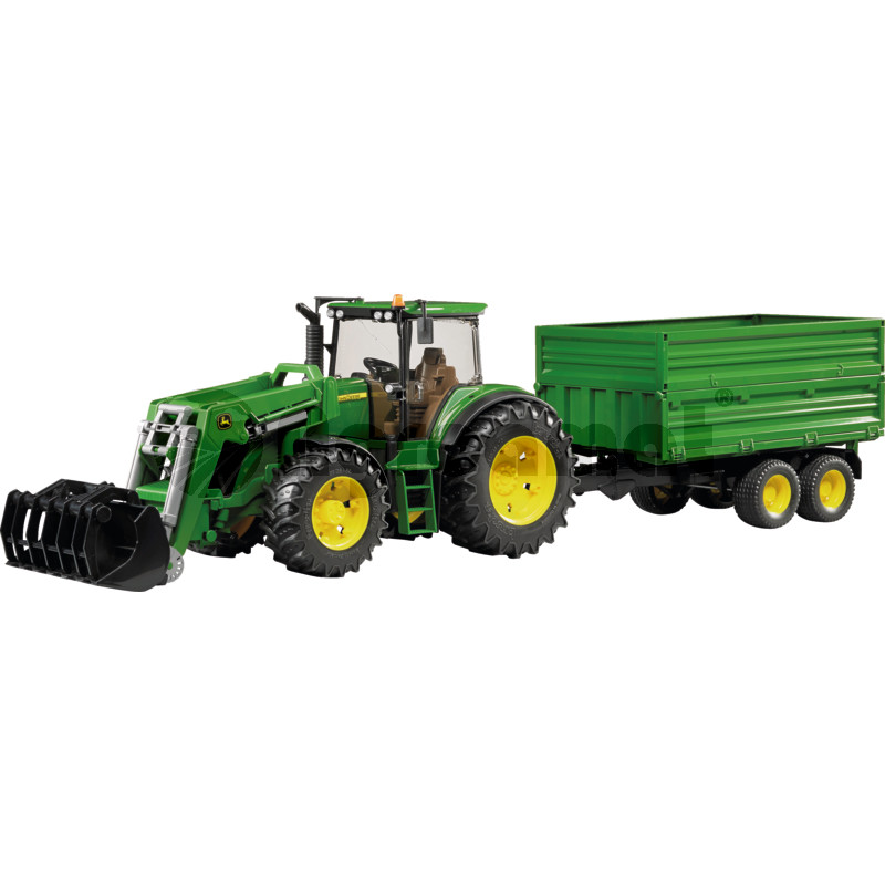 Tractor cu incarcator frontal si remorca ax tandem