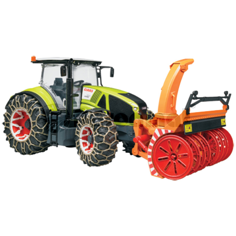 Tractor cu lanturi de zapada si freza