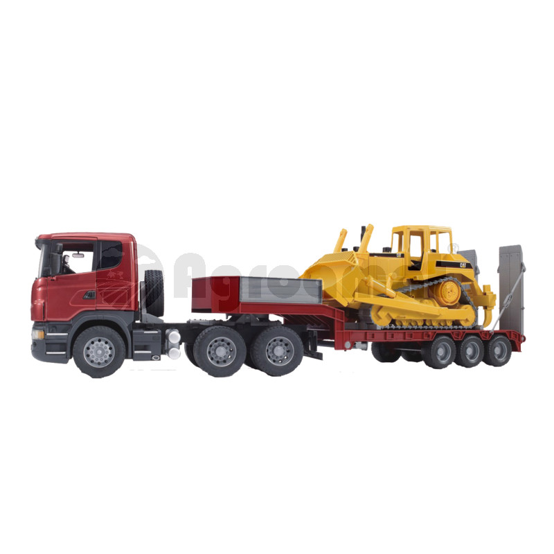 Camion cu Incarcator si Bulldozer Cat