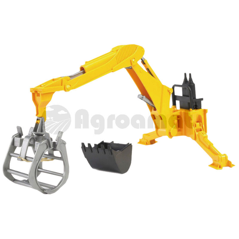 Excavator cu cupa atasata in spate