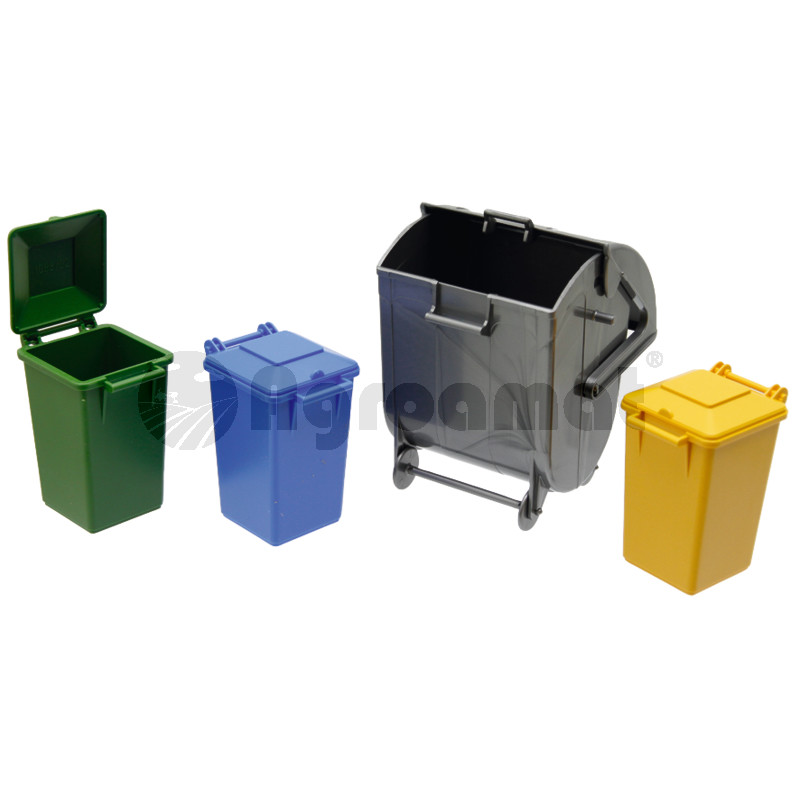 Set containere, 3 mici si unul mare