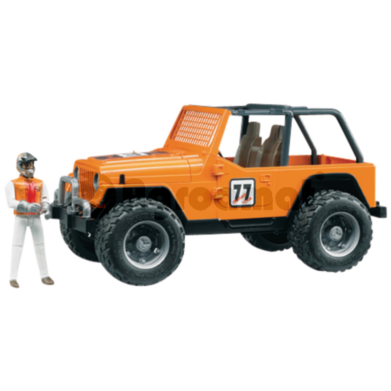 Masina de teren albastra cu sofer de curse