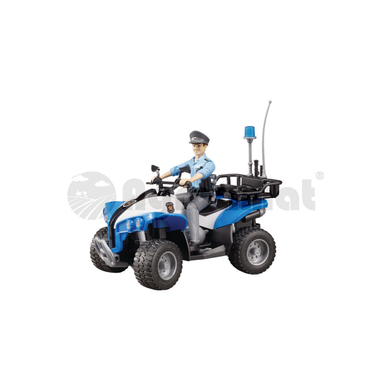 Polizei-Quad mit Polizist und Ausstattung