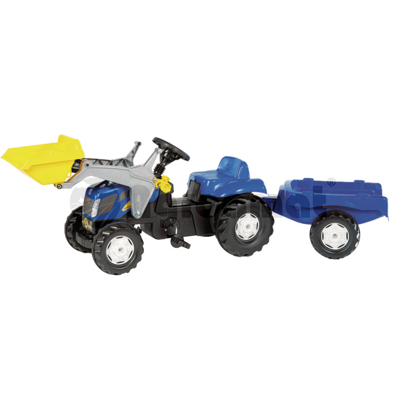 Tractor cu incarcator si trailer