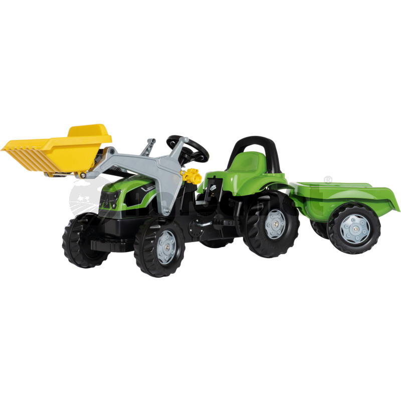 Tractor cu incarcator si trailer
