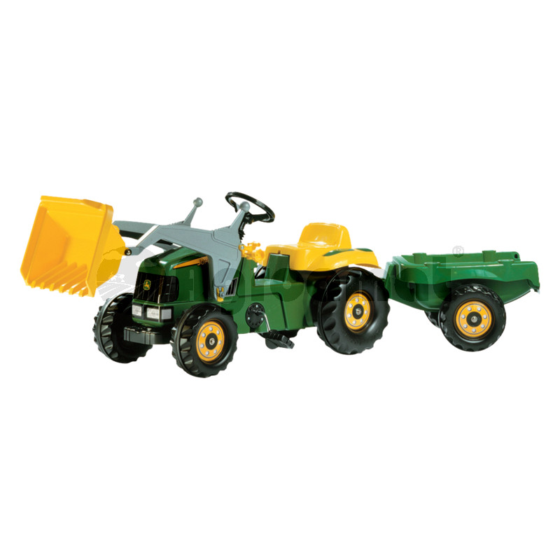 Tractor cu incarcator si trailer