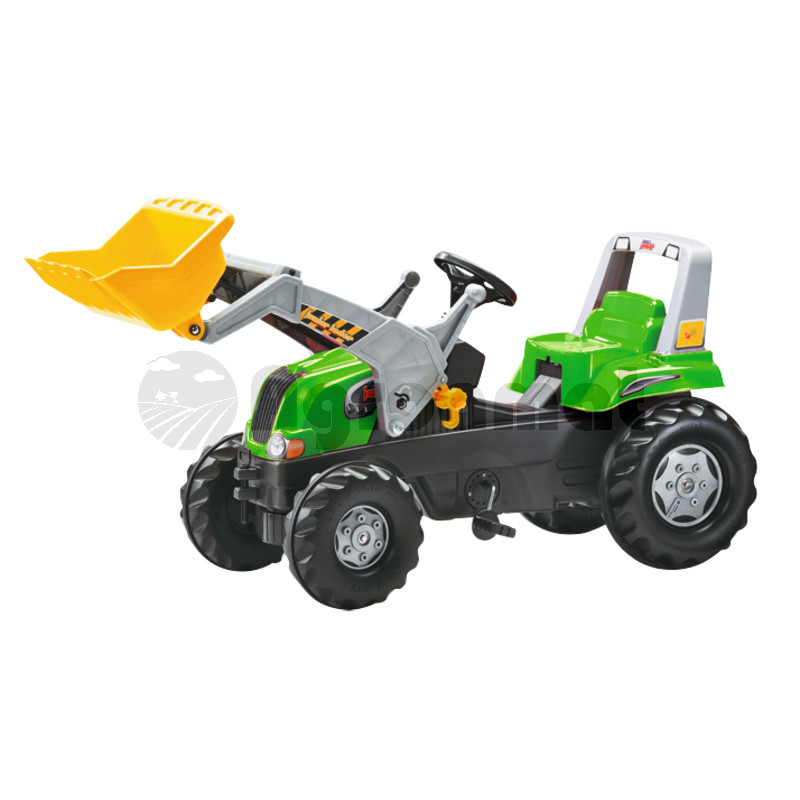 Tractor verde, cu incarcator Junior