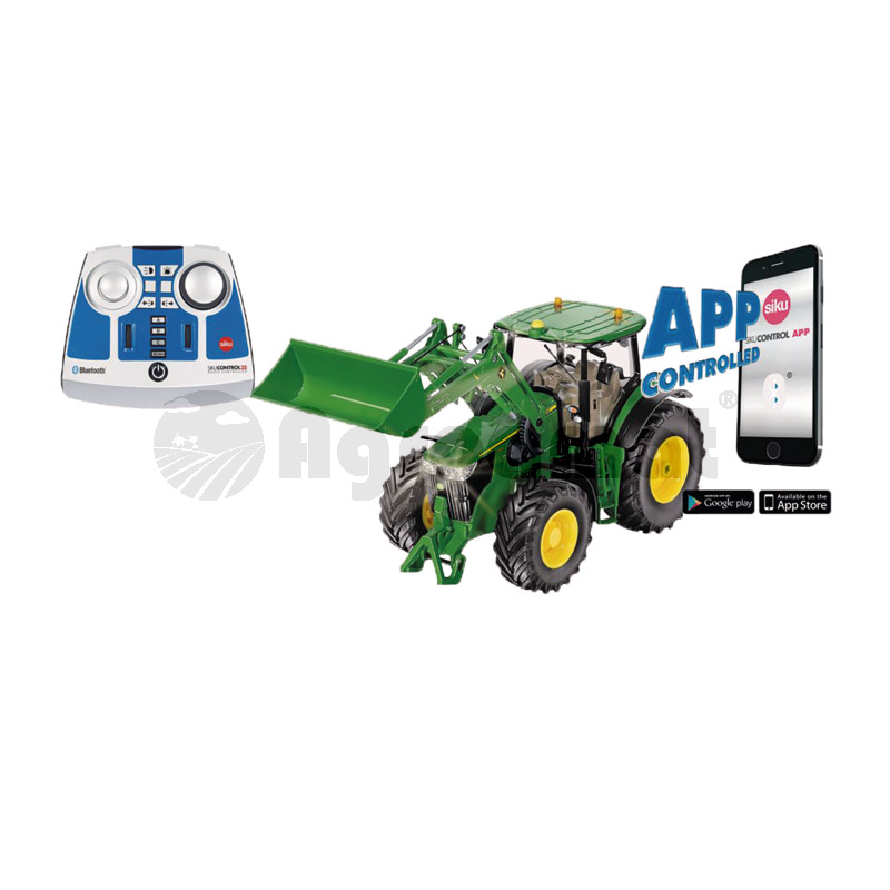 Tractor cu unitate comanda BT si aplicatie