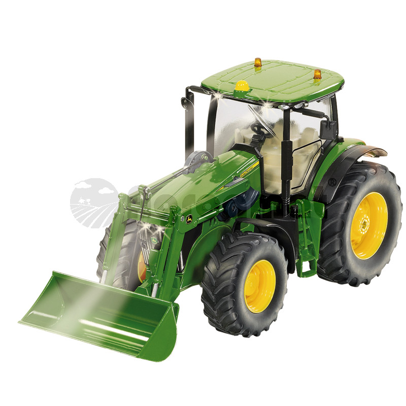Tractor cu incarcator frontal si modul cu telecomanda