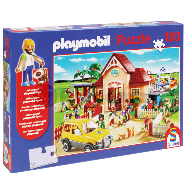 Puzzle, la veterinar, 100 de piese