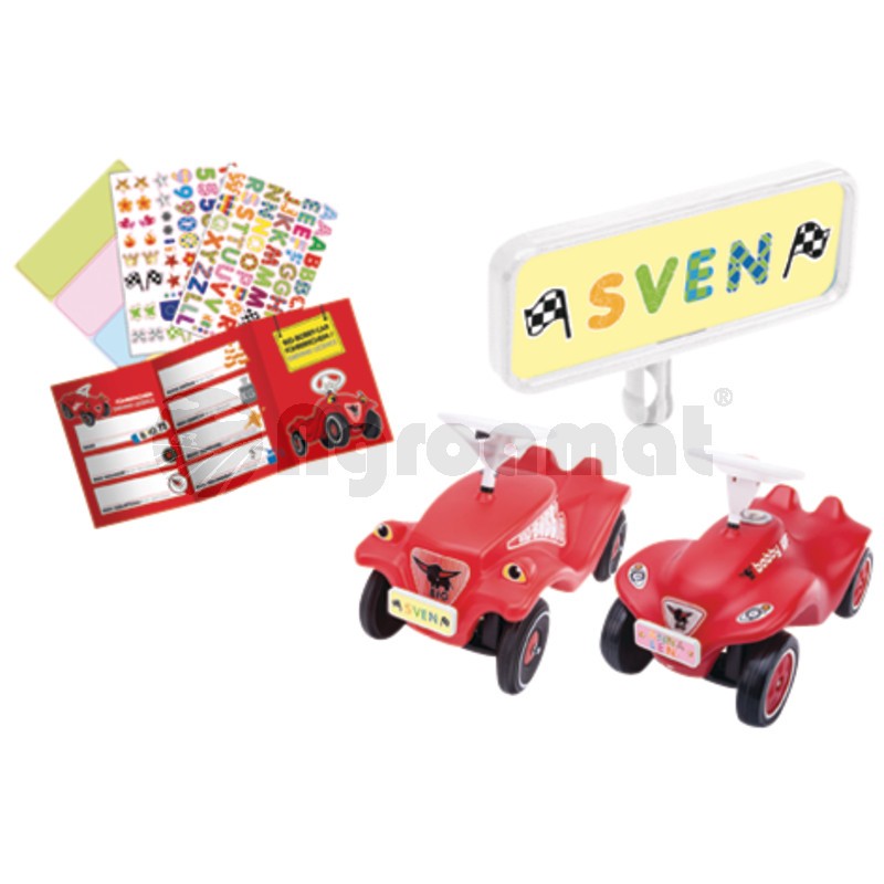 Placuta mea pentru Bobby-Car, placuta cu capacg, 3 stickere, 1 permis de sofer