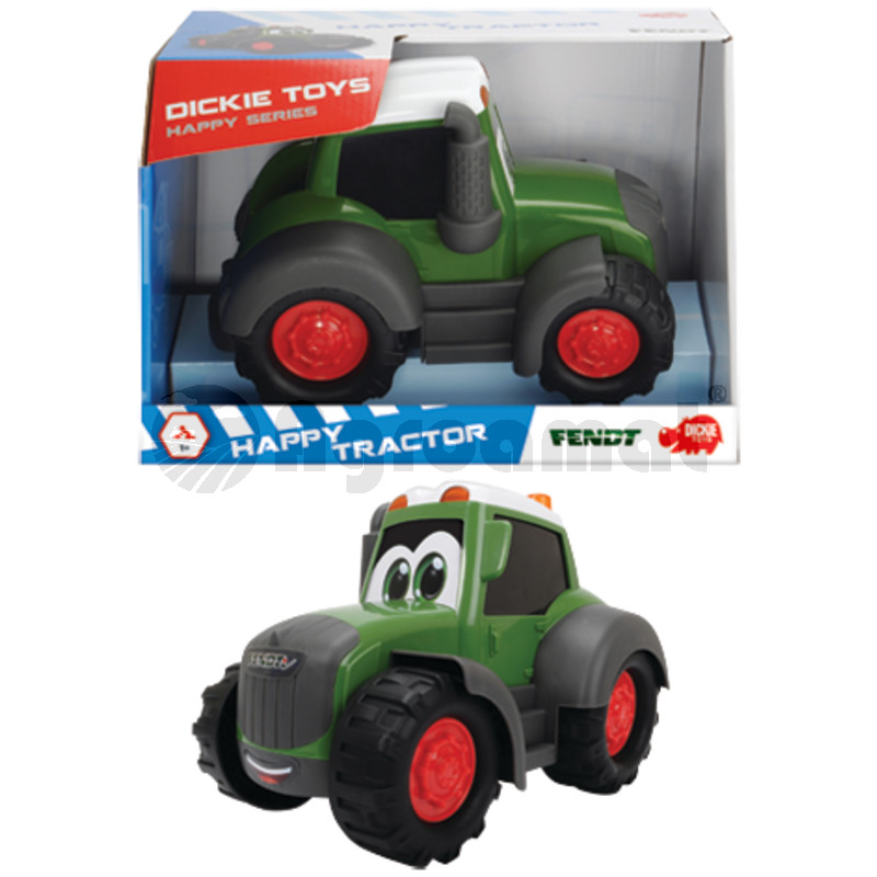 Happy Traktor, mers in gol, 25 cm, verde