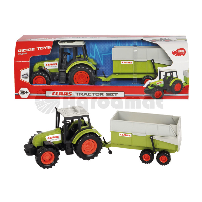 Tractor cu remorca, piese amovibile, 36 cm