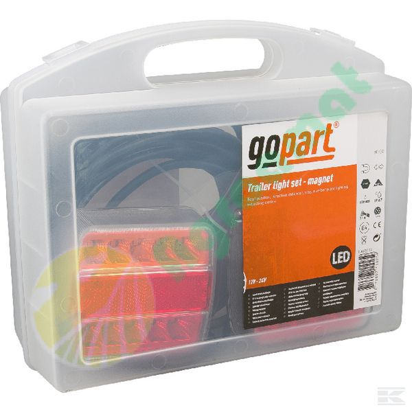 Set lămpi magnetice LED 12/24V cablu 7,5m