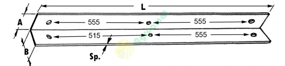 Sina Piston 11/11304 50x50x6-L=1232
