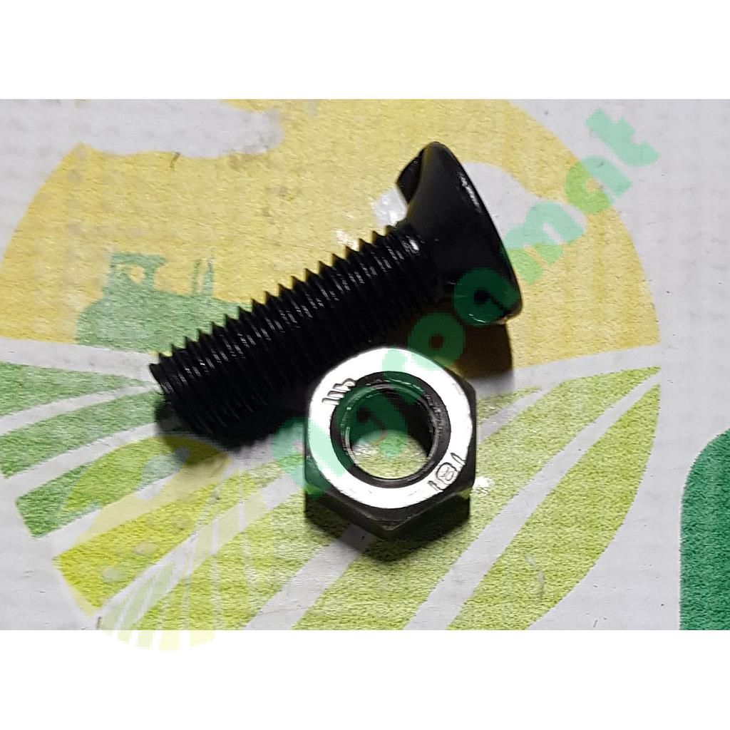 Surub plug cu umeri si piulita M10x35mm