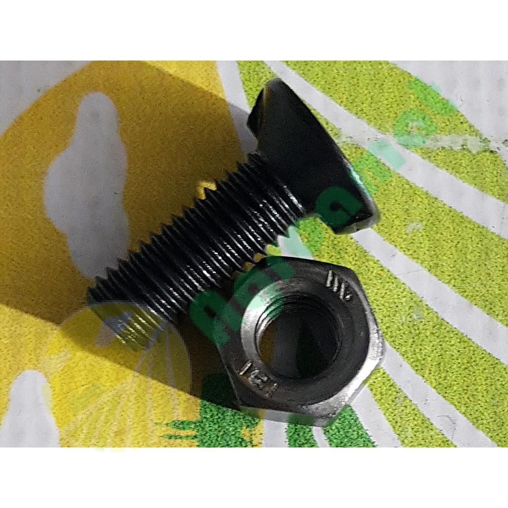 Surub plug cu 2 nasuri si piulita M10x30mm