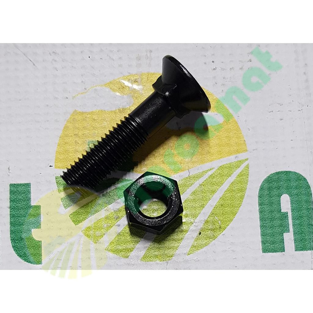 Surub plug cu gat patrat si piulita M12x55mm