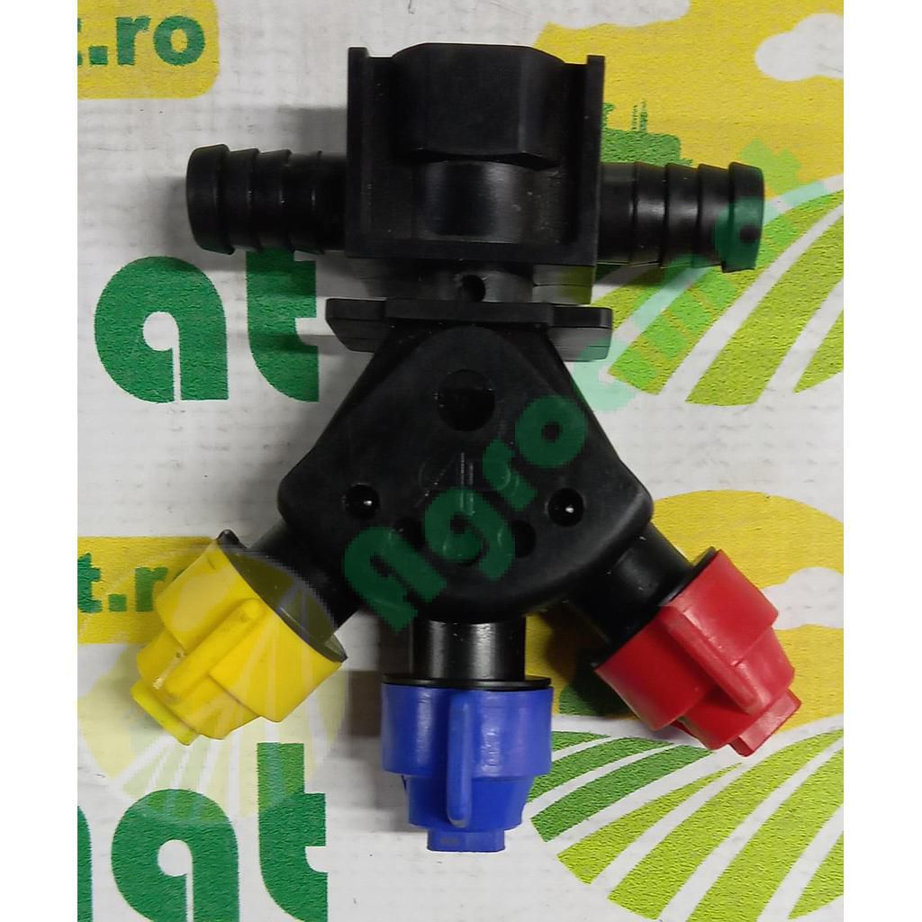 Corp Pulverizare 3Duze Furtun cu AP Drept 0-100/GW07