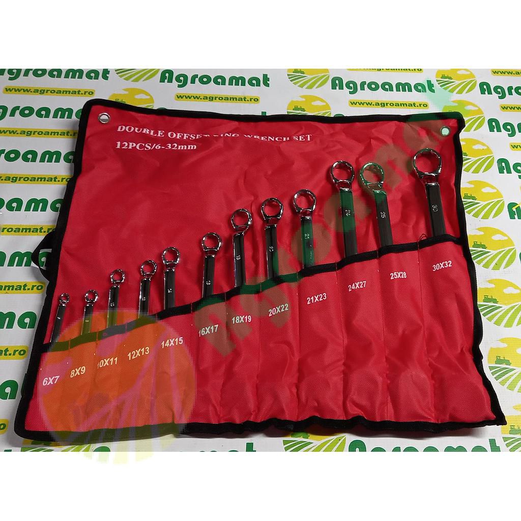 Set Chei Inelare cu Cot 6-32 12Piese