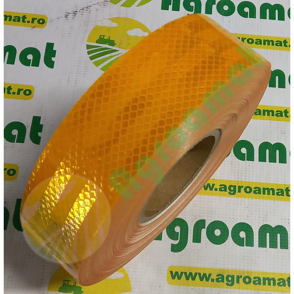 Banda Reflectorizanta Autoadeziva Galbena rola:45.7m