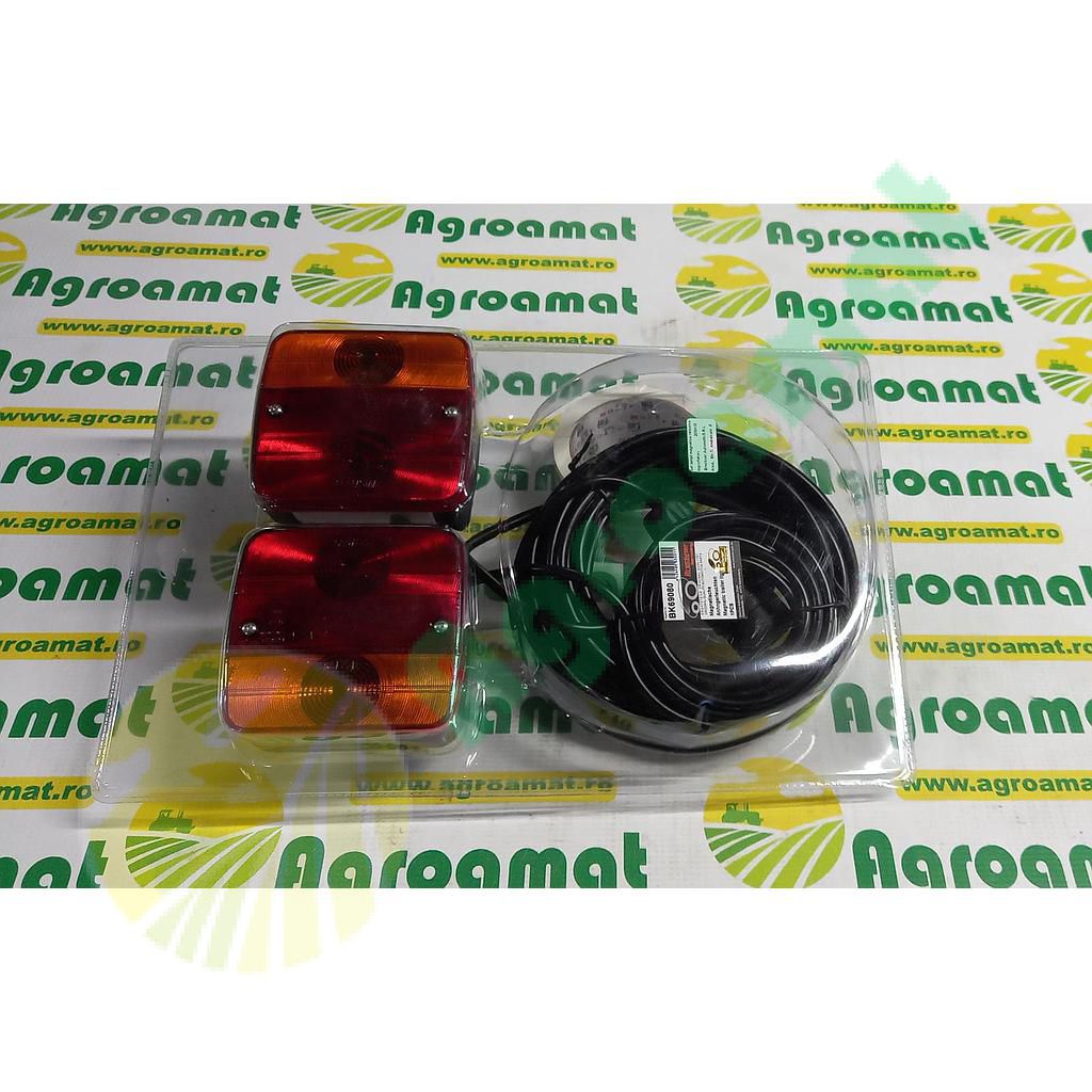 Set lampi magnetice remorca. 7 pini ,cablu 7.5m 12 V