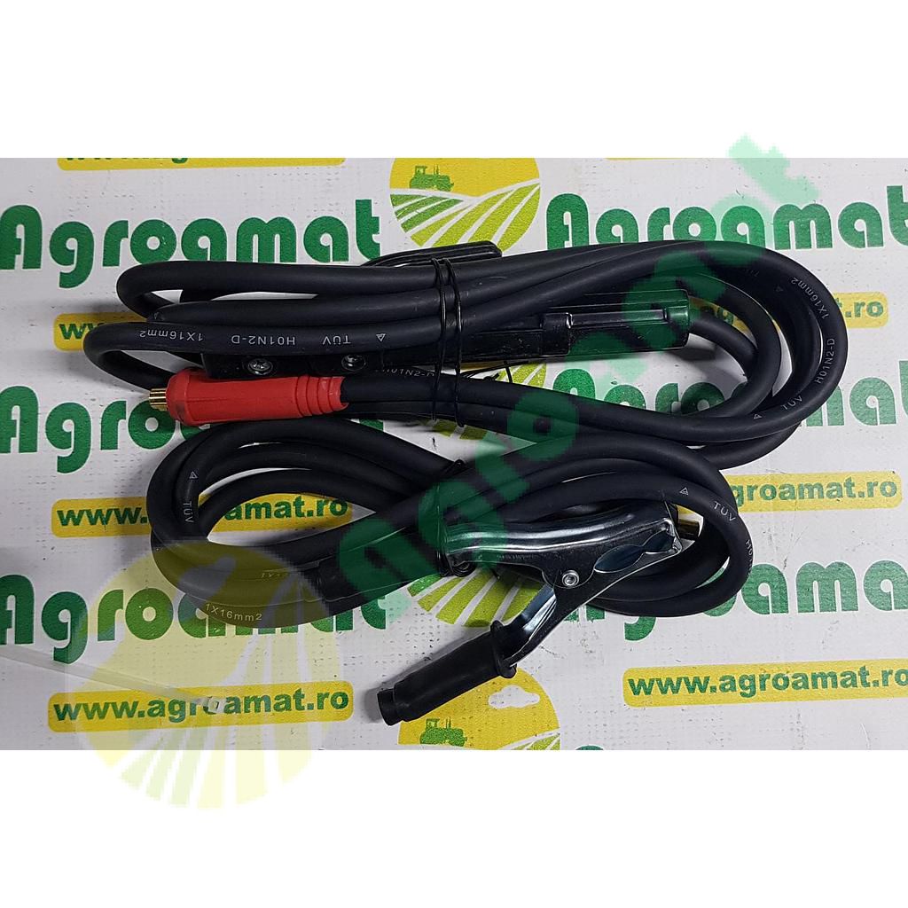 Set cabluri sudura fi 16mm cleste electrod si cleste masa