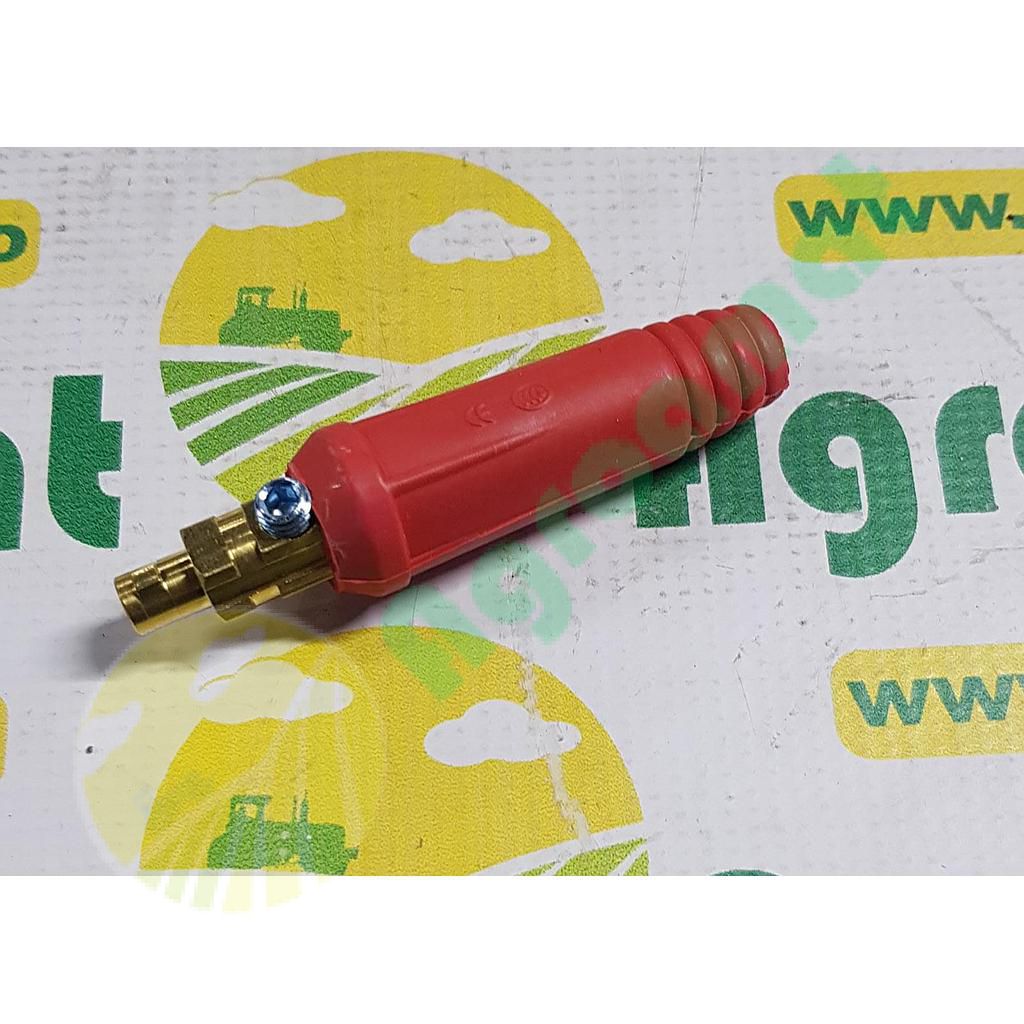 Conector cablu sudura 10-25 rosu