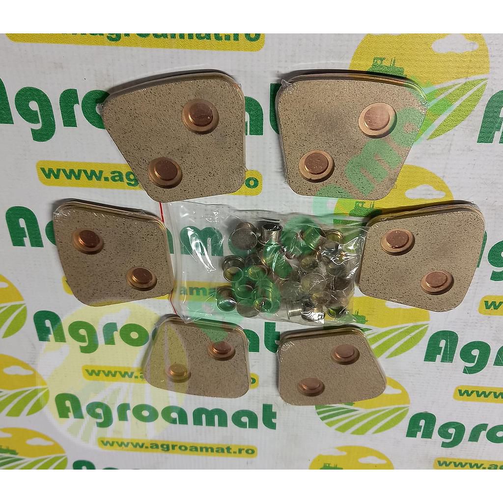 Set Ferodouri 12 ferodouri 4mm cu nituri (77x69)