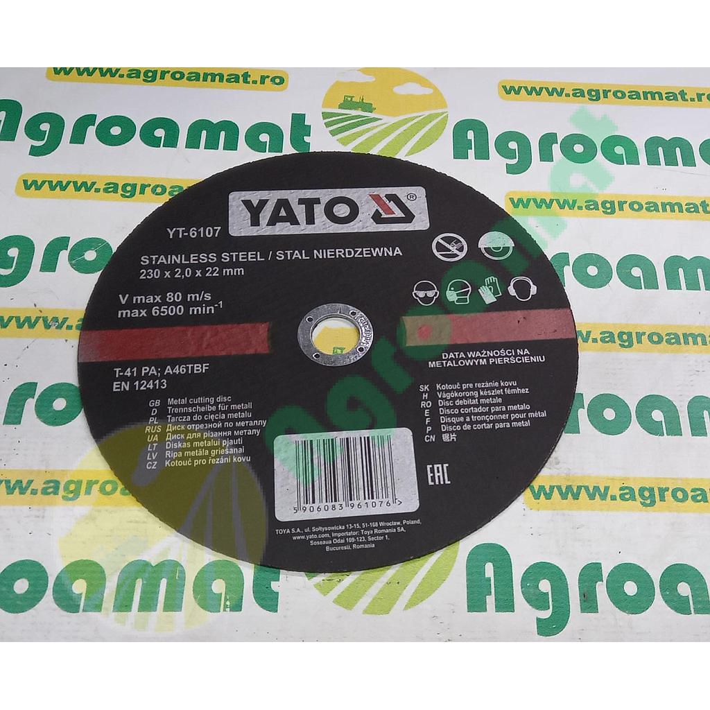 Disc taiat metal/inox 230x2x22mm