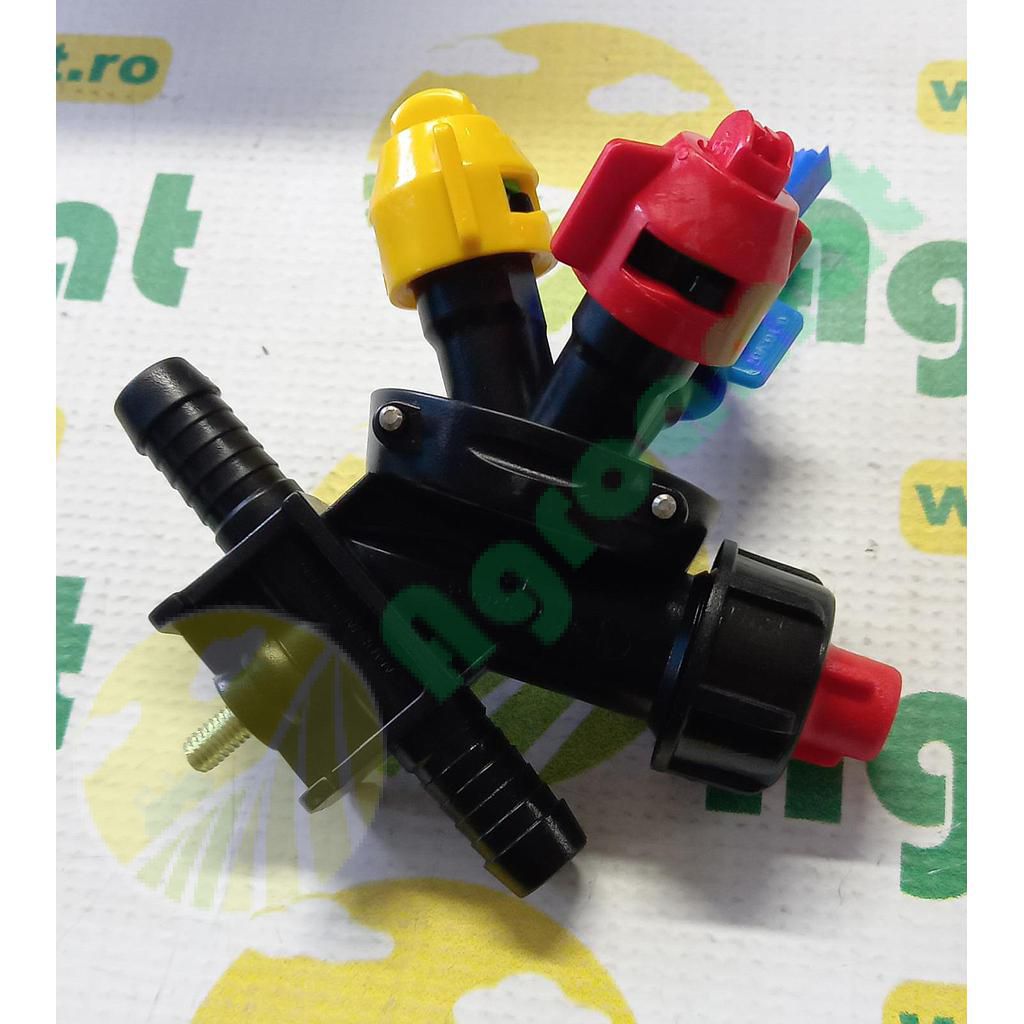 Corp pulverizare furtun cu 3duze