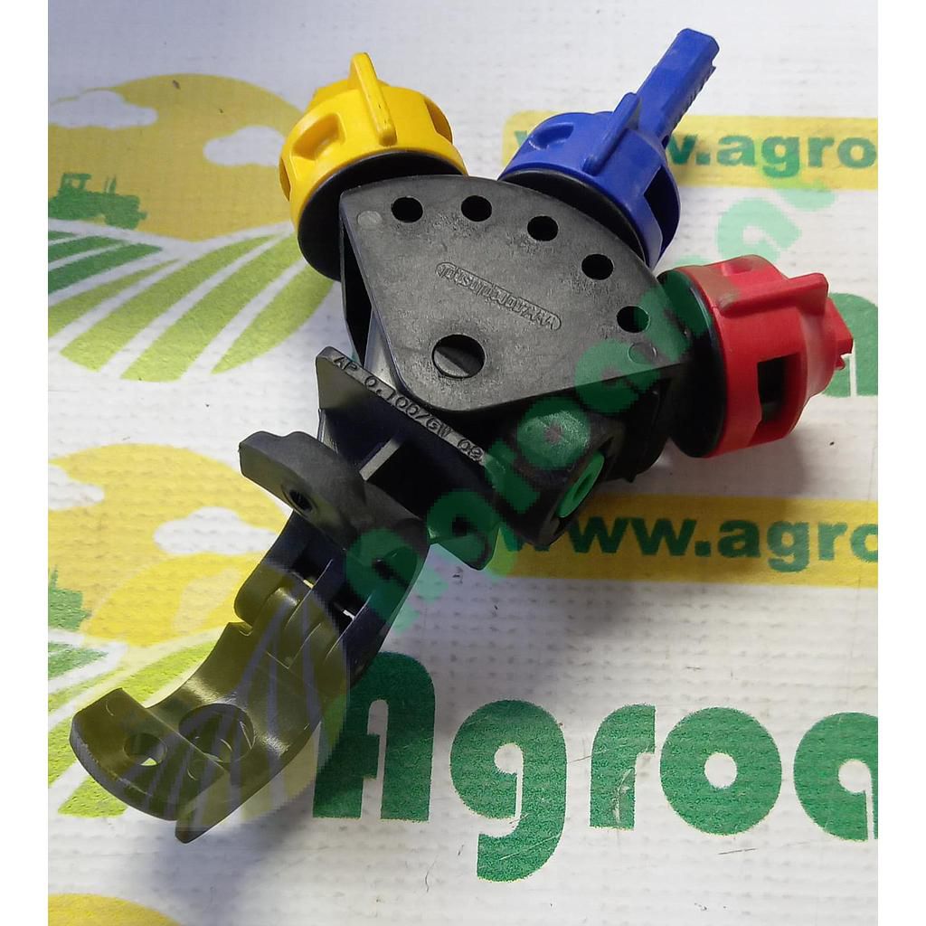 Corp pulverizare 3duze teava cu anti-picurare