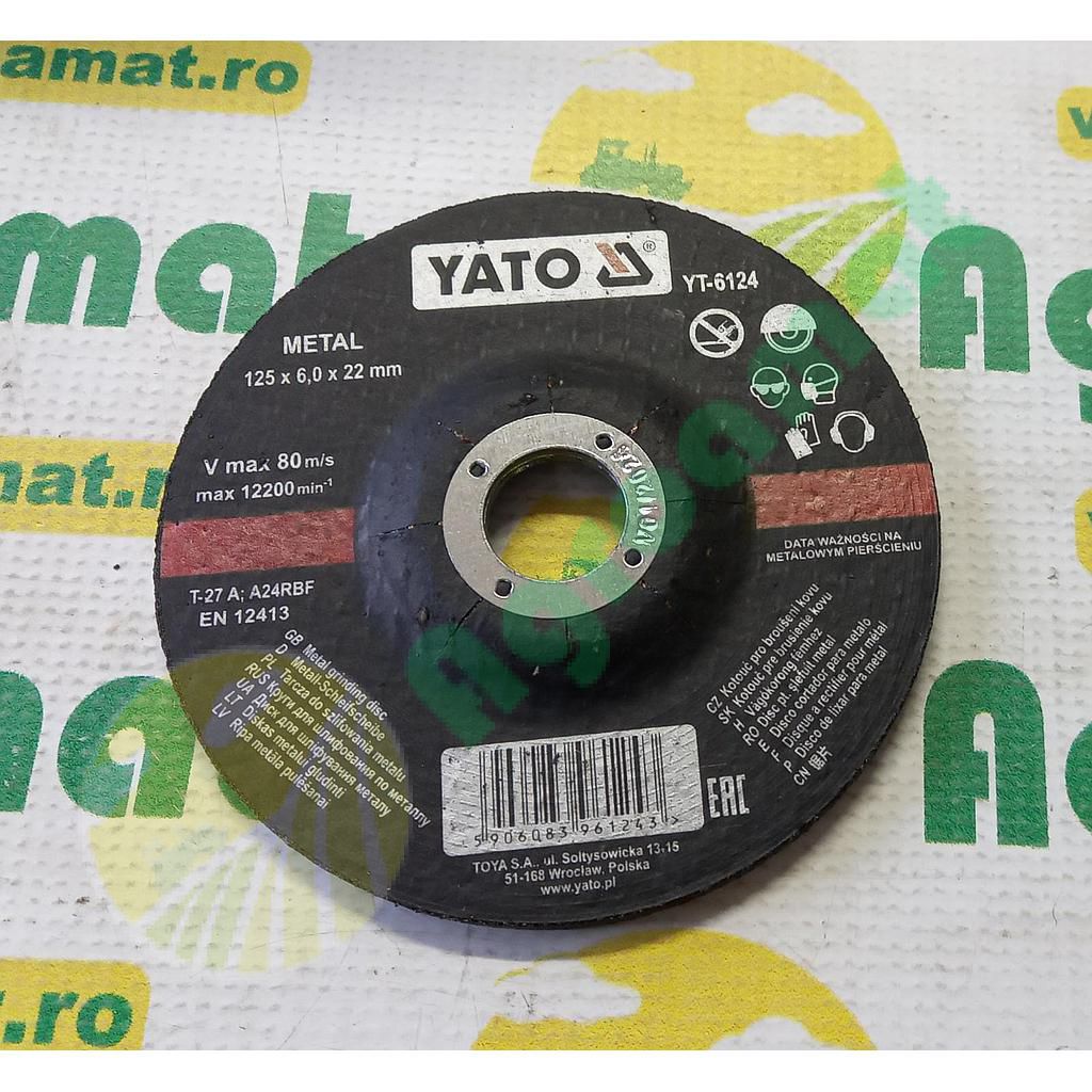 Disc Slefuit Metal 125x6x22mm