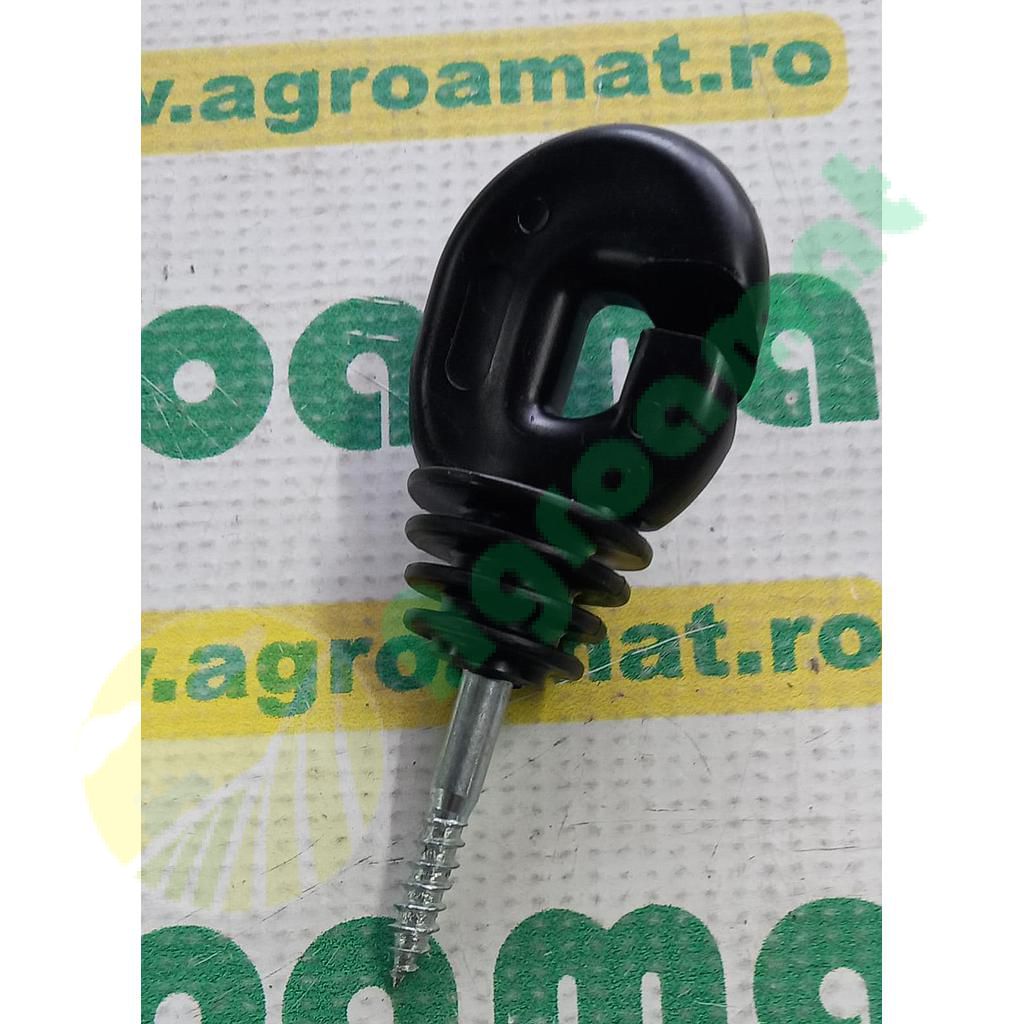 Izolator Canelat Negru 5.9mm