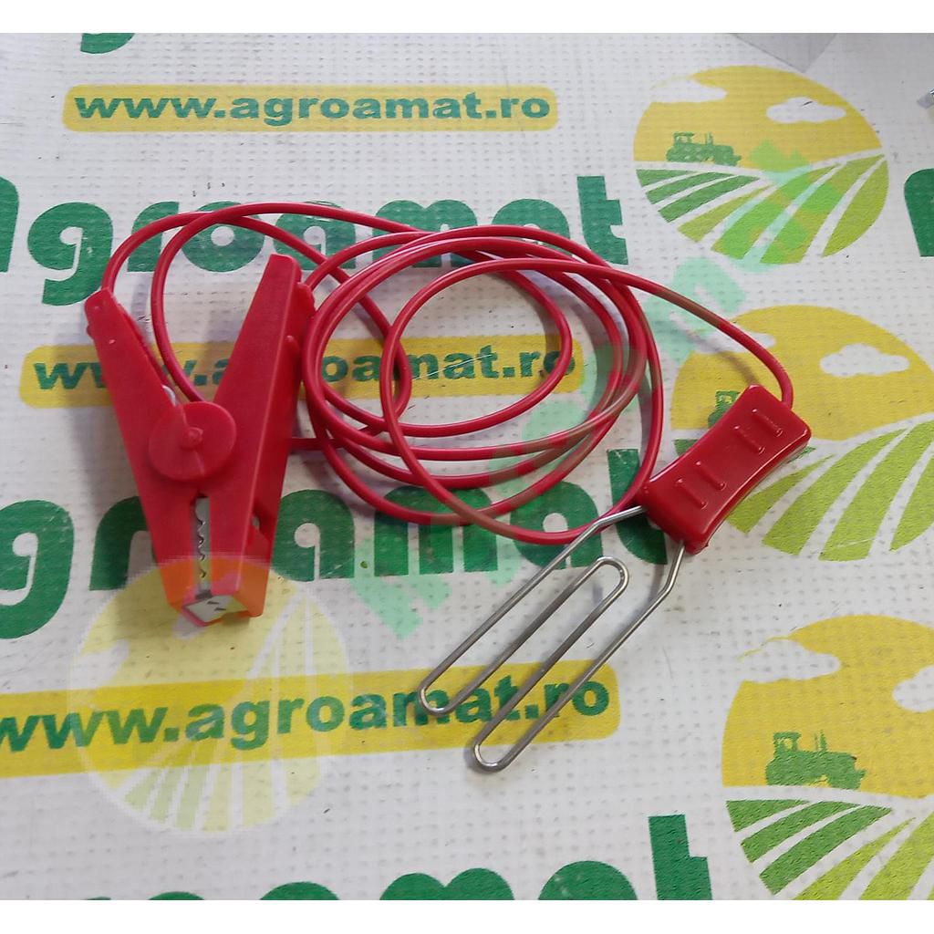 Cablu de Jonctiune cu Clema Crocodil Rosu