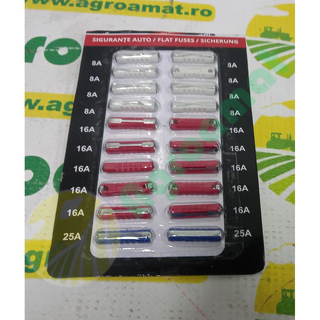 Sigurante Cilindrice 20 Buc 8x8A, 10x16A, 2x25A