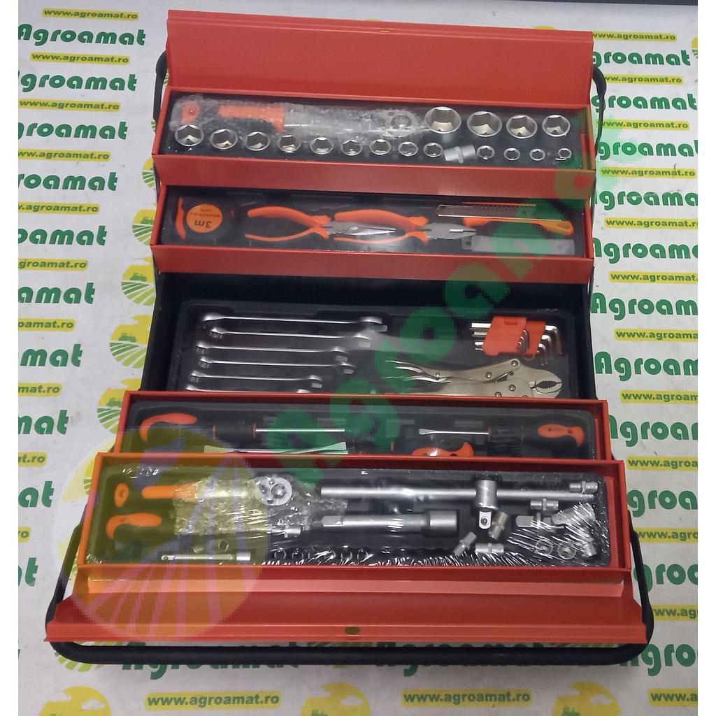 Trusa Scule 85 Piese Cutie Metalica 51x25x25cm