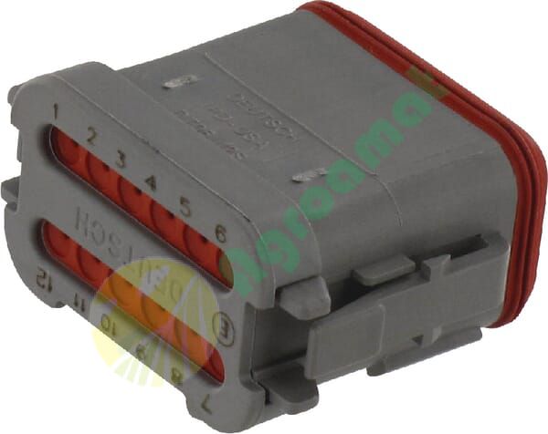 Plug housing 12 P. Fem. DT gra