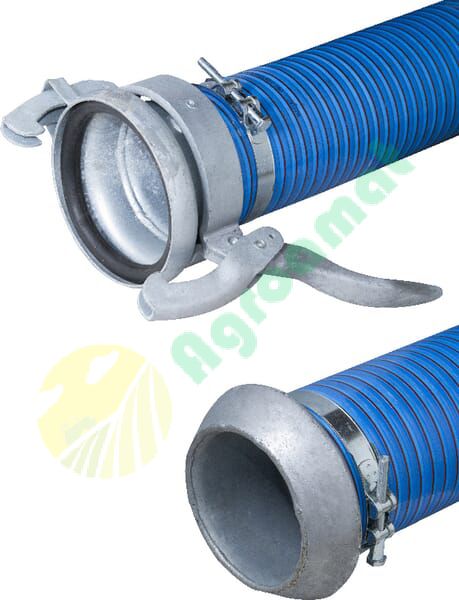 Furtun vidanjă cu cuple albastru/roșu 6" 5m