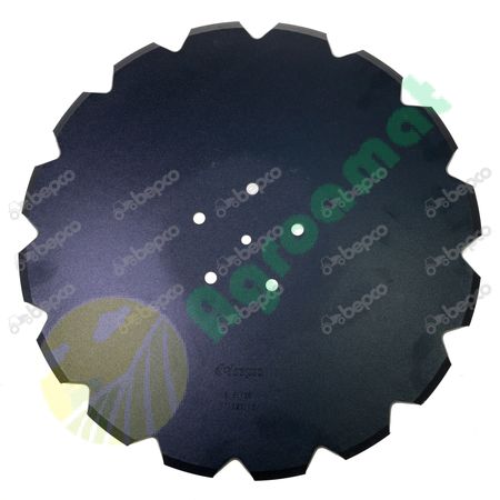 NOTCHED DISC WITH FLAT NECK Ø510X6 CONVEX 6 HOLES 16 NOTCHES