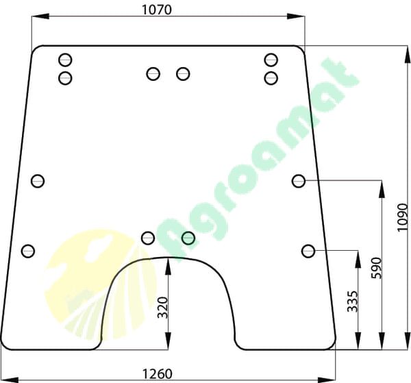 Parbriz, rabatabil în partea de sus
