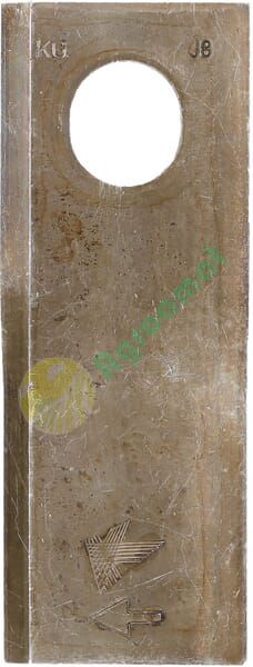 Lamă cositoare dreapta 126x47x4mm orificiu 23x20,5mm oval pachet 25 buc. potrivită pentru Taarup