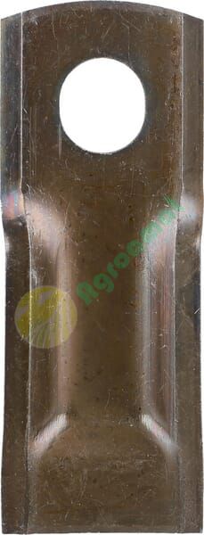 Lamă cositoare stânga/dreapta 132x50x4mm orificiu 23x20,5mm oval pachet 25 buc. potrivită pentru Taarup