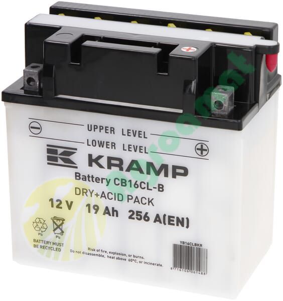 Baterie 12V 19Ah 256A cu pachet acid Kramp